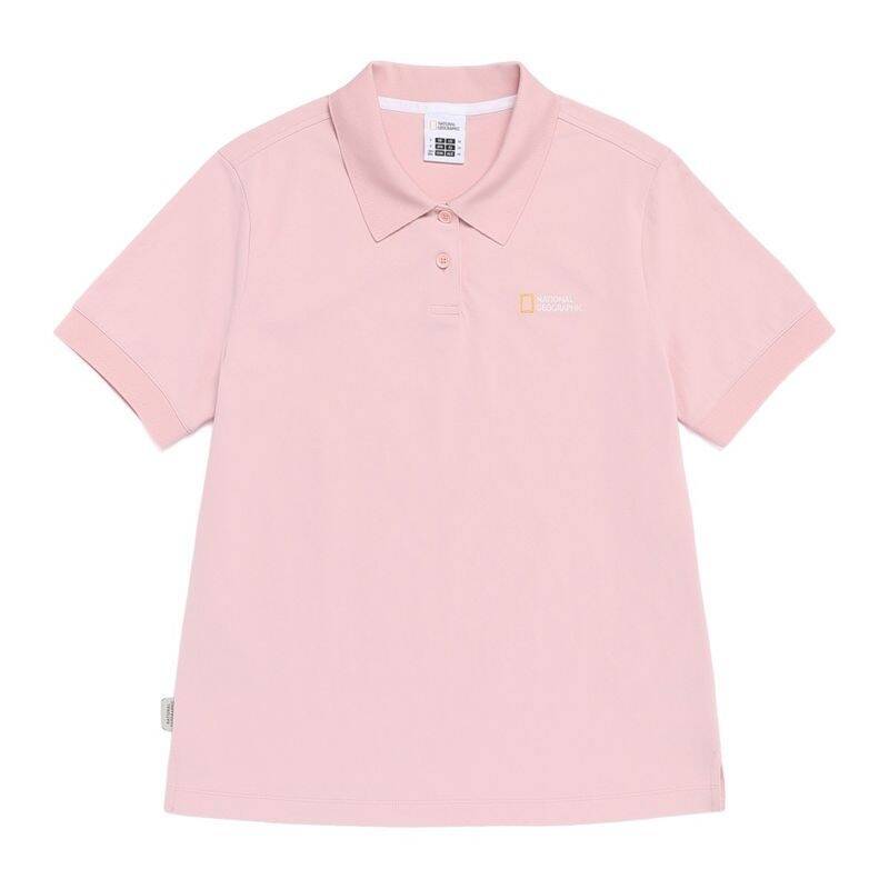 ナショナルジオグラフィック NATIONALGEOGRAPHIC N262WPL920 レディース カリディ ピケ 半袖 襟付きTシャツ SILVER PINK N262WPL020924 41999