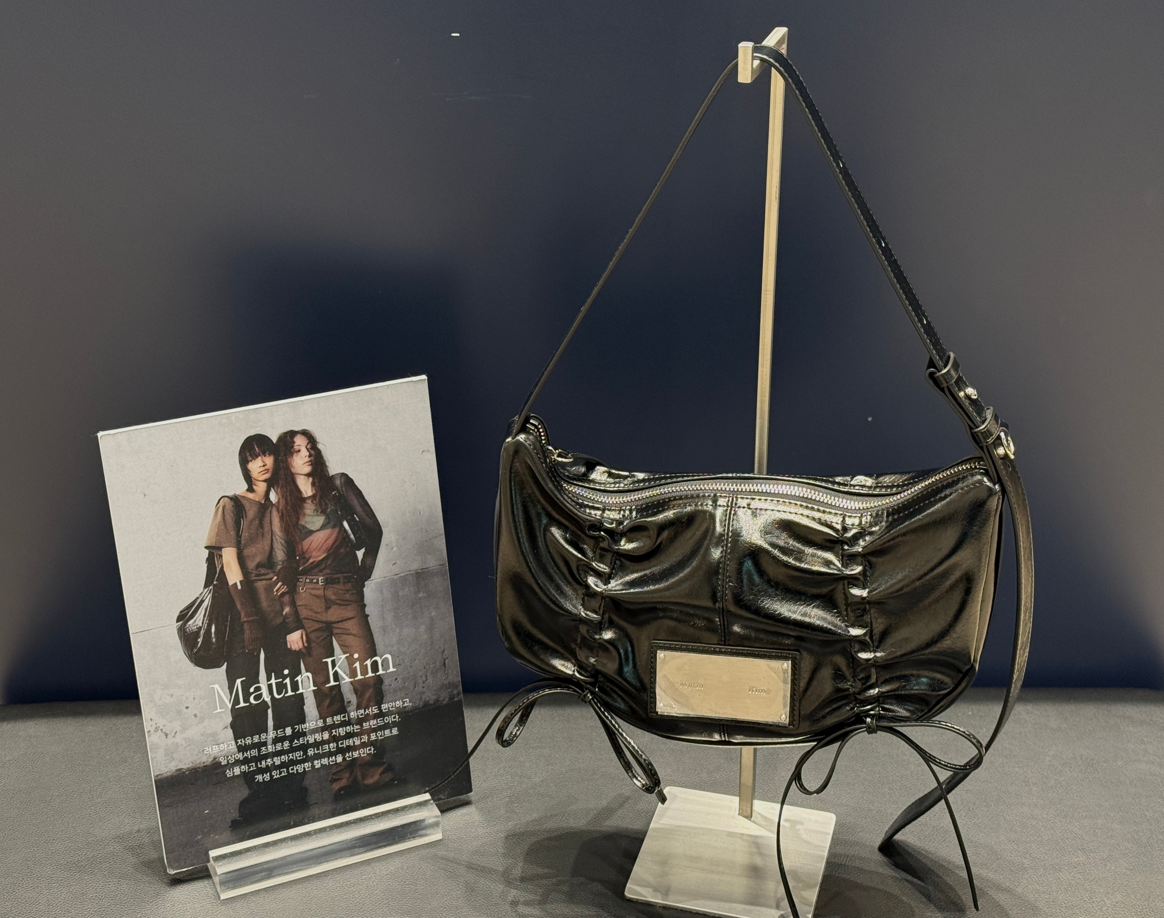 [正規品・即日発送] マタンキム ハーフシアリングリボンラウンドバッグ