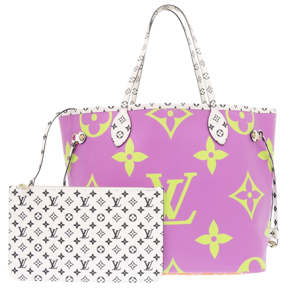 美品 ネヴァーフルMM モノグラム M44588 トートバッグ モノグラムキャンバス/モノグラム ピンク LV 0415【中古】 レディース