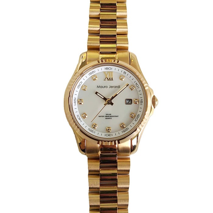 腕時計 ソーラー ジルコニア 10気圧防水 カレンダー MJ037-4 10,217円