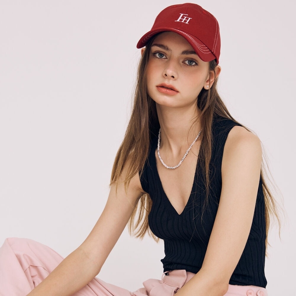 フライハイト FREIHEIT シグネチャーロゴステッチボールキャップ (レッド)