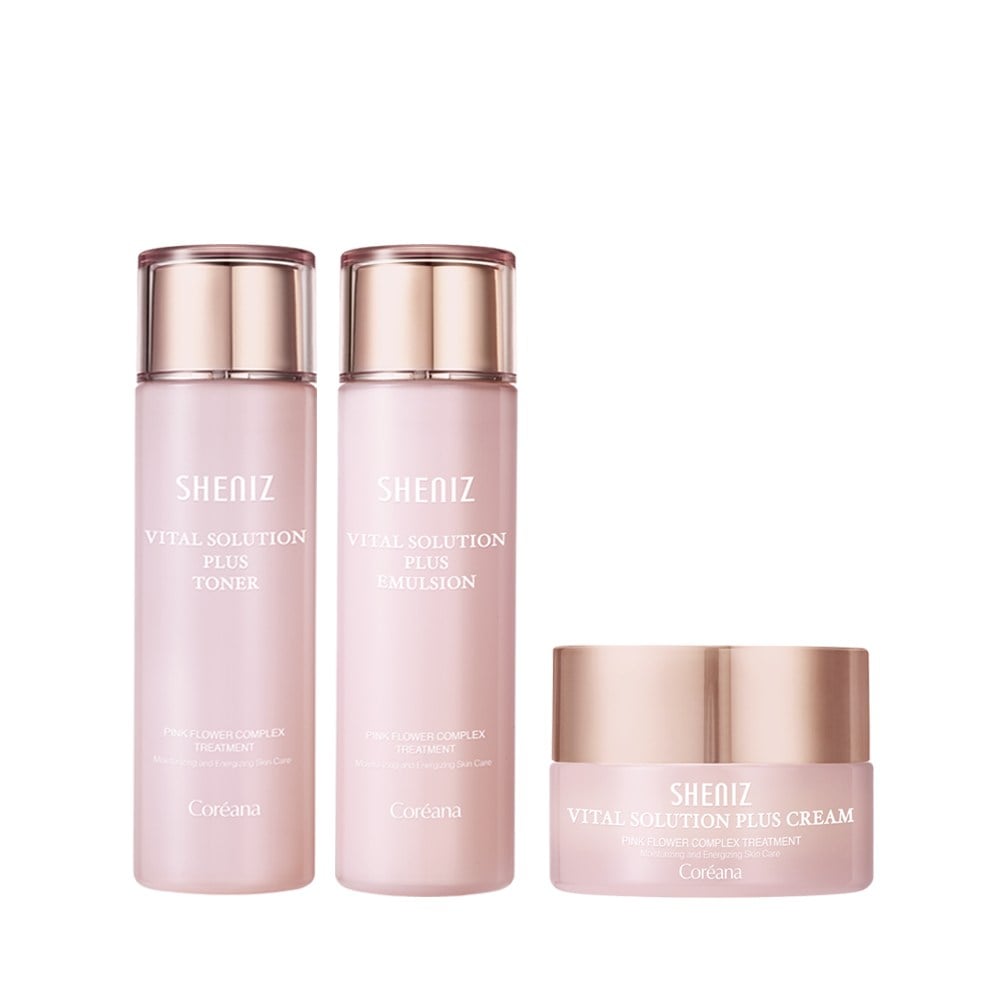 コリアナバイタルプラス弾力強化スキントナー150ml+エマルジョン150ml+クリーム50ml