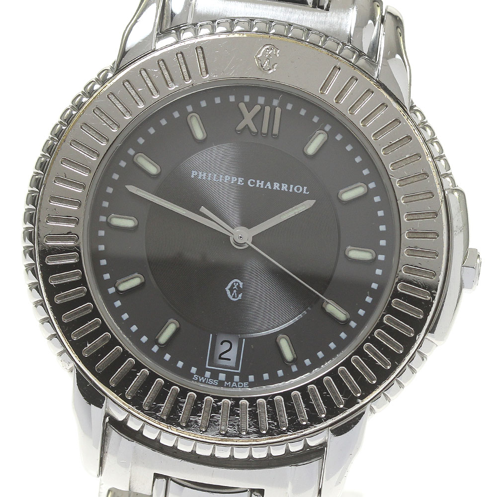 シャリオール CHARRIOL ケルティック デイト クォーツ メンズ _828695【中古】 36,660円