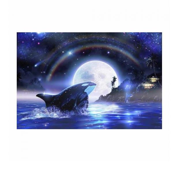 やのまん1000ピースジグソーパズル 10-1446 ラッセン オルカムーンIII 50× 75cm