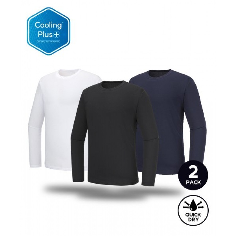ブラックモンスターフィット [2パック] クーリーバーファンクショナルロングスリーブTシャツ (3color) /COOLLONG