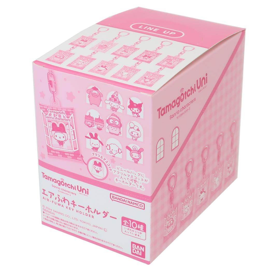 たまごっちxサンリオキャラクターズ キーリング エアふわキーホルダー 全10種 10個入セット