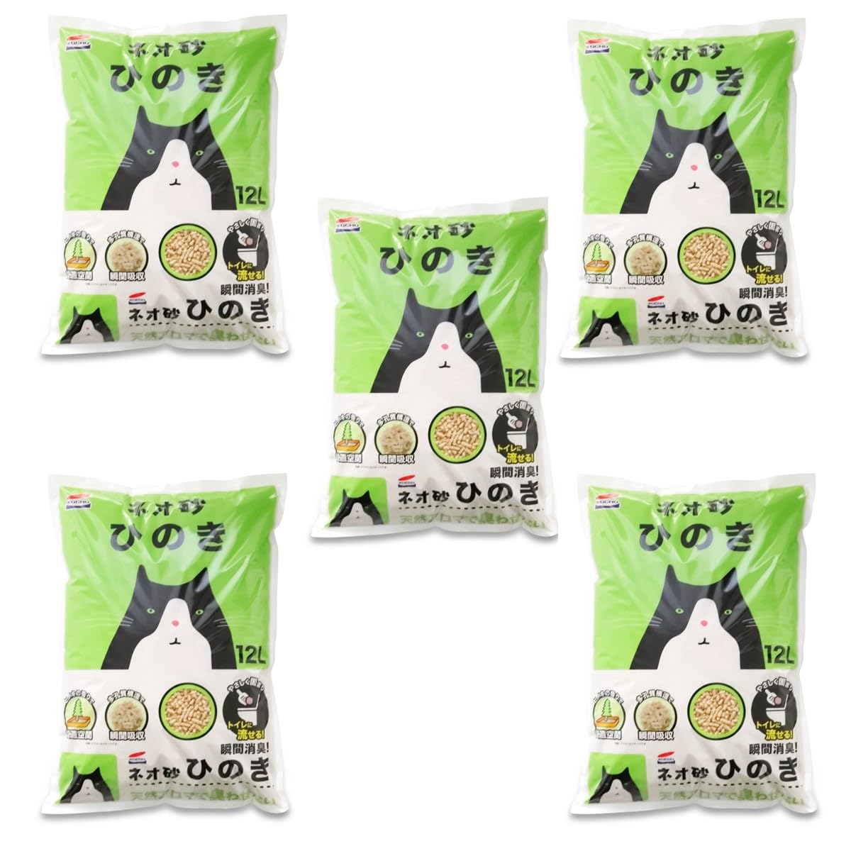 コーチョー ネオ砂ヒノキ１２Ｌ(×５)(ケース販売)