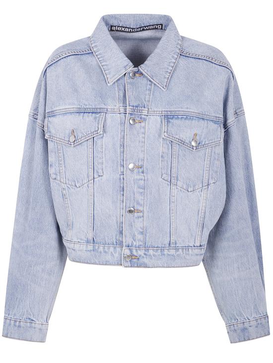 ALEXANDER WANG Women Denim Jackets 4DC3252777 470C VINTAGE BLEACH BLUE