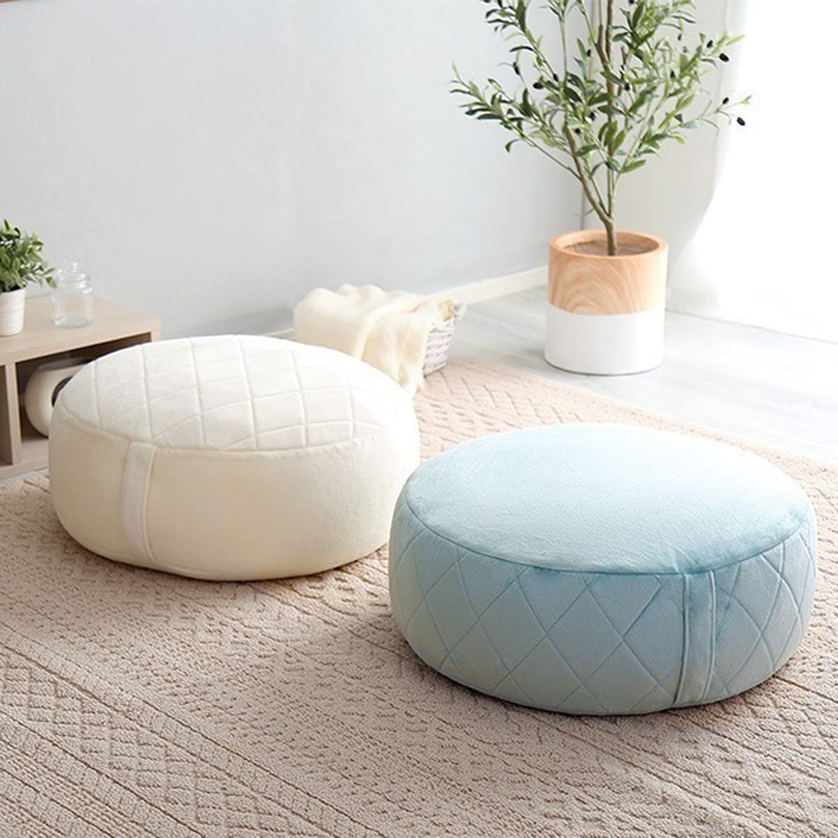 大人かわいいインテリア 丸型 ビーズクッション XLサイズ 5,964円