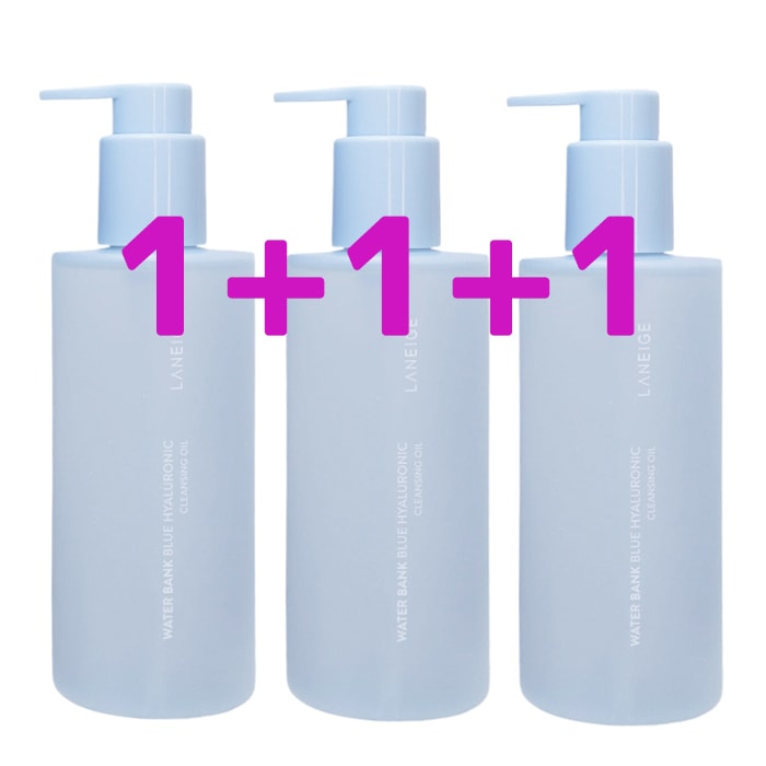ウォーターバンクブルーヒアルロニッククレンジングオイル, 250ml, 3個