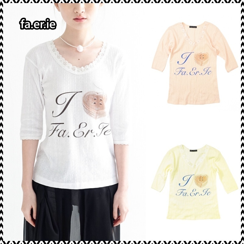 fa.er.ie I love fa.er.ie lace T-shirt
