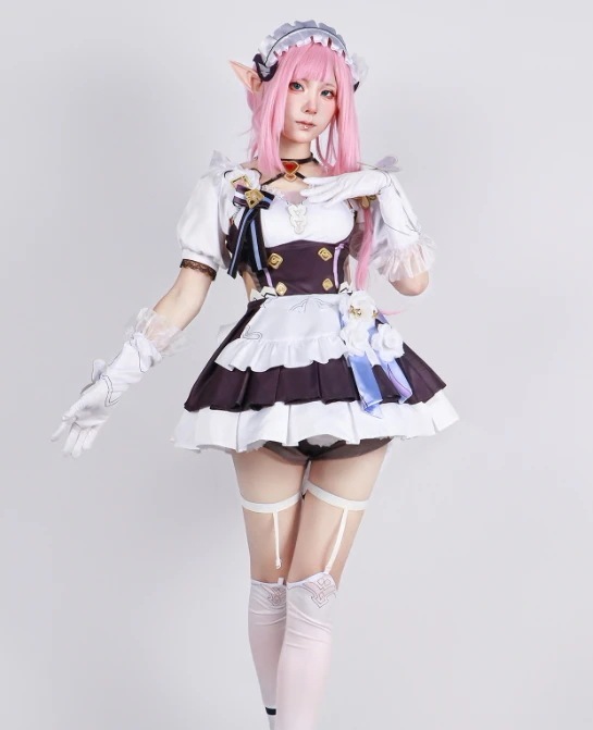 エリシアElysia コスプレ衣装 ピンクの妖精さん メイド服(ウィッグ 靴追加可 )