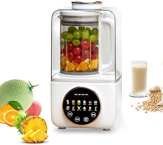 豆乳メーカー スープメーカー ジューサー 防音カバー付き 加熱式ブレンダー 静音設計 家庭用 豆乳機 1000ml大容量 全自動ミキサー 14種類調理モード 一台多役 豆乳・離乳食・花茶 ・ジュース・ 10,349円