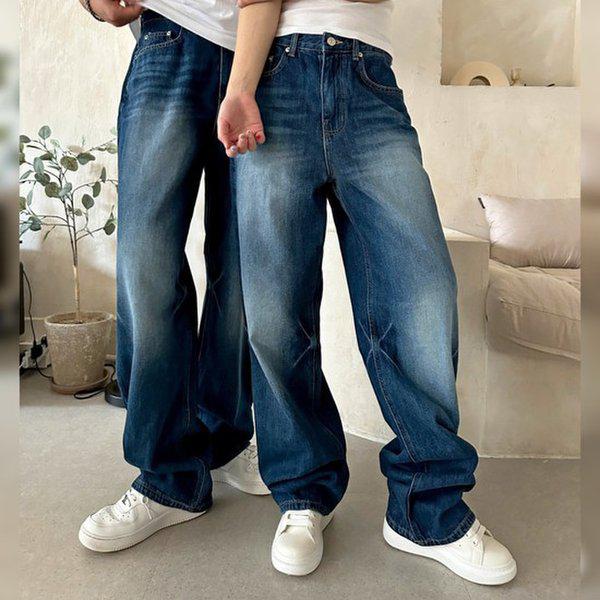 男女共用 ドミンゴ セミワイド ウォッシング デニムパンツ UJ-JEA-8020