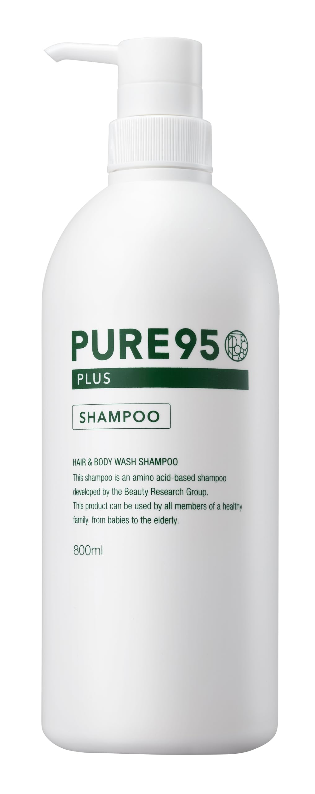 PLUS シャンプー 800ml【 美容室専売品 】天然植物系 アミノ酸シャンプー ふんわり ノンシリコン サロン専売 ダメージケア スカルプケア パーミングジャパン ピュア95 プラス