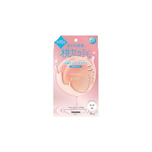即納 :ももぷり エンリッチクリアマスク フェイスマスク 4シート (x 1)