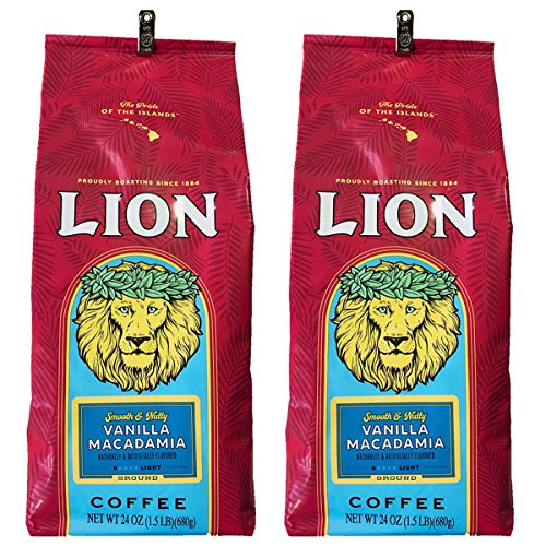 ライオンコーヒー バニラマカダミア 徳用 24oz 680g2個(粉)