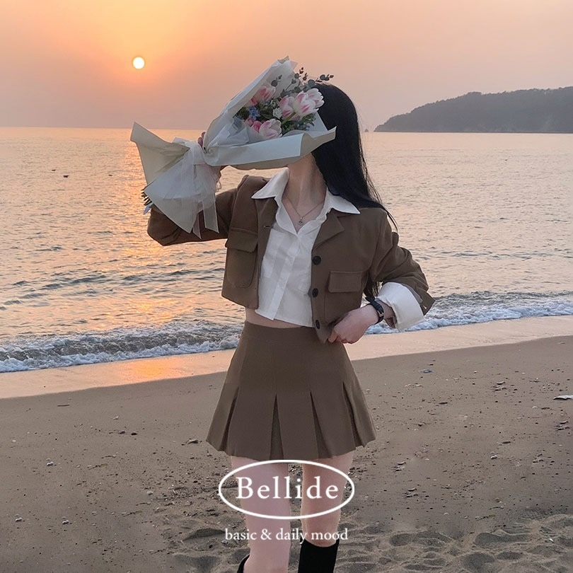 韓国の女性ファッション/ [MADE] 春のバージョンカラージャケット+スカートセットアップ op1231 8,558円