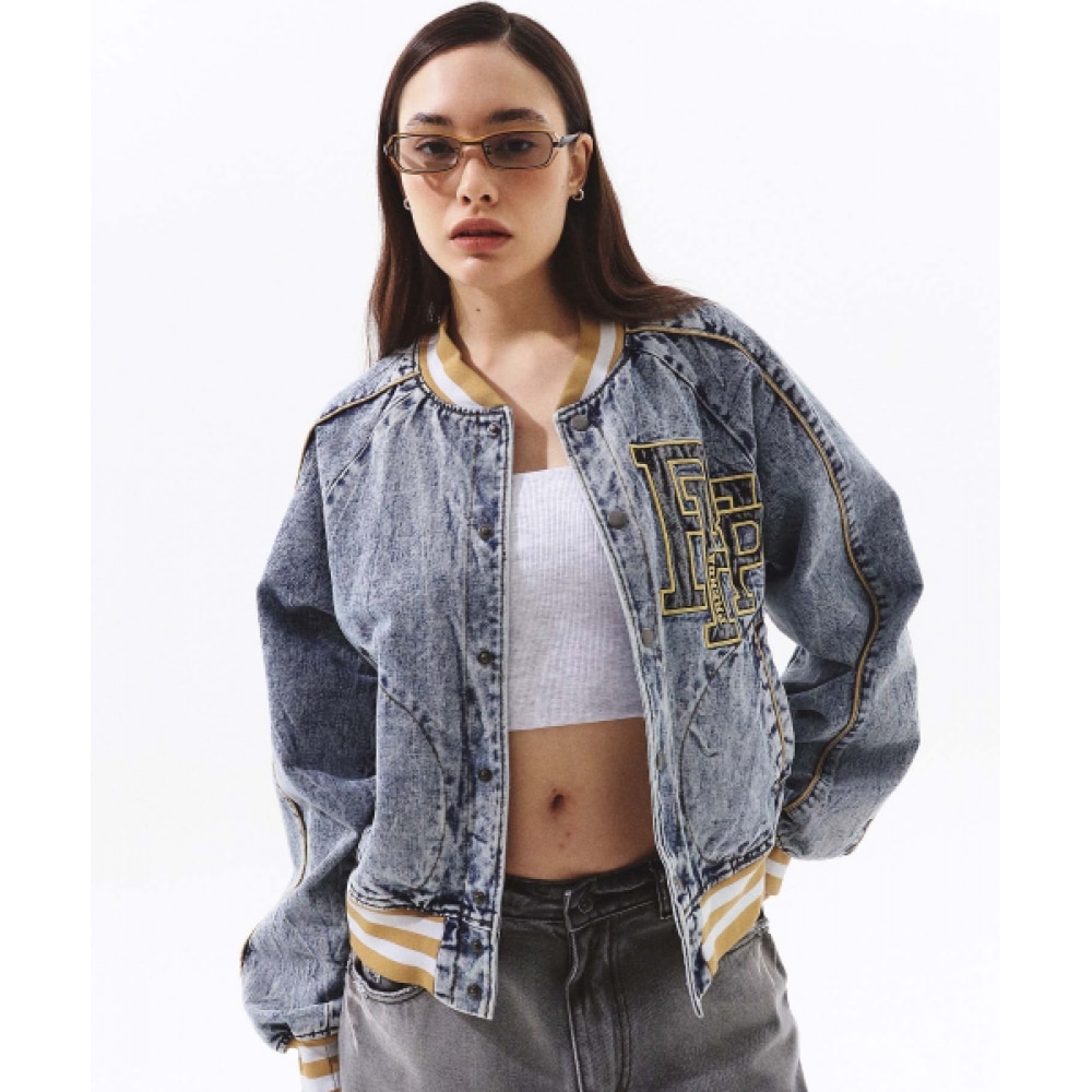 プレンダデニムバーシティジャケットブルーデニム 11,072円