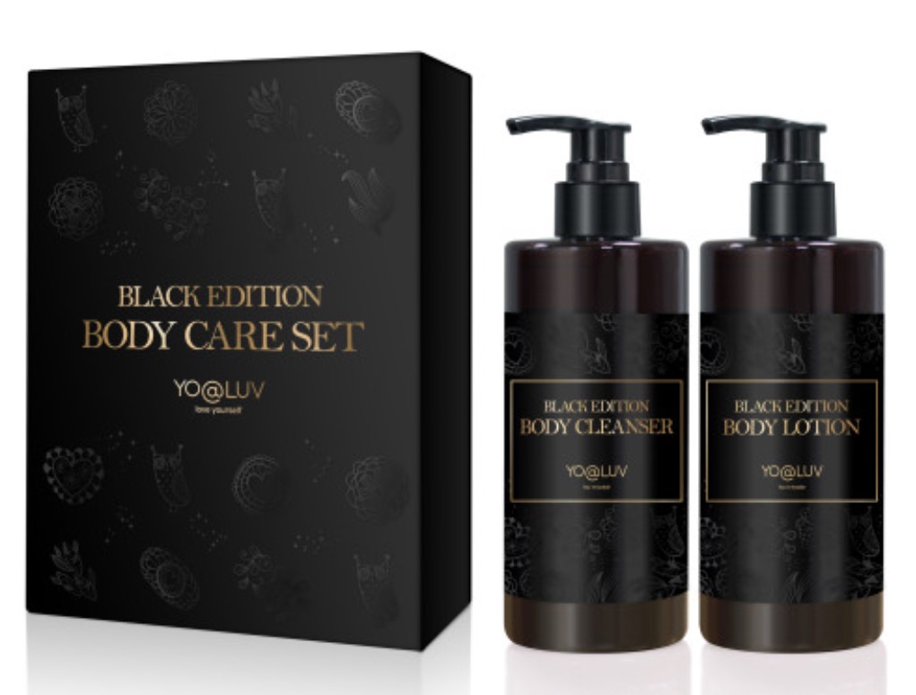 YOALUV[Black Edition Body Care Set]ボディケアセット クレンザーCleanser[300 ml] + ローションLotion[300 ml] 企画商品