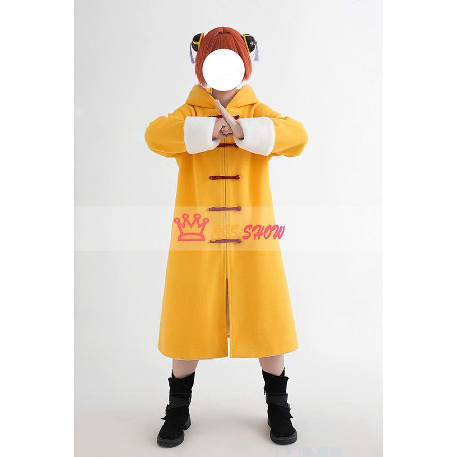 赤字販売!銀魂 神楽 幼少期 コスプレ衣装 コート ウィッグ能 cosplay 仮装 日常服 イベント クリスマス ハロウィン ステージ 文化祭 学園祭 プレゼント