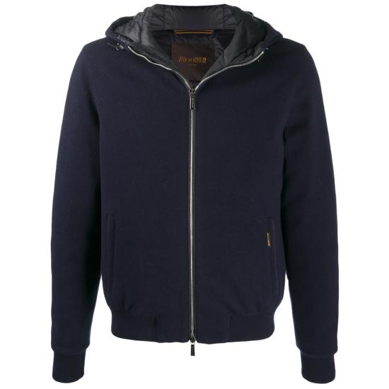 MOORER Men Bomber Jackets O100080 BRIGNO MRW NAVY BLUE