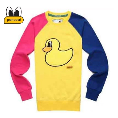 正規品PANCOAT パンコート POPDUCK COLORATION CREWNECK(SUNFLOWER YELLOW) キャラクター トレーナー 長袖 Tシャツ
