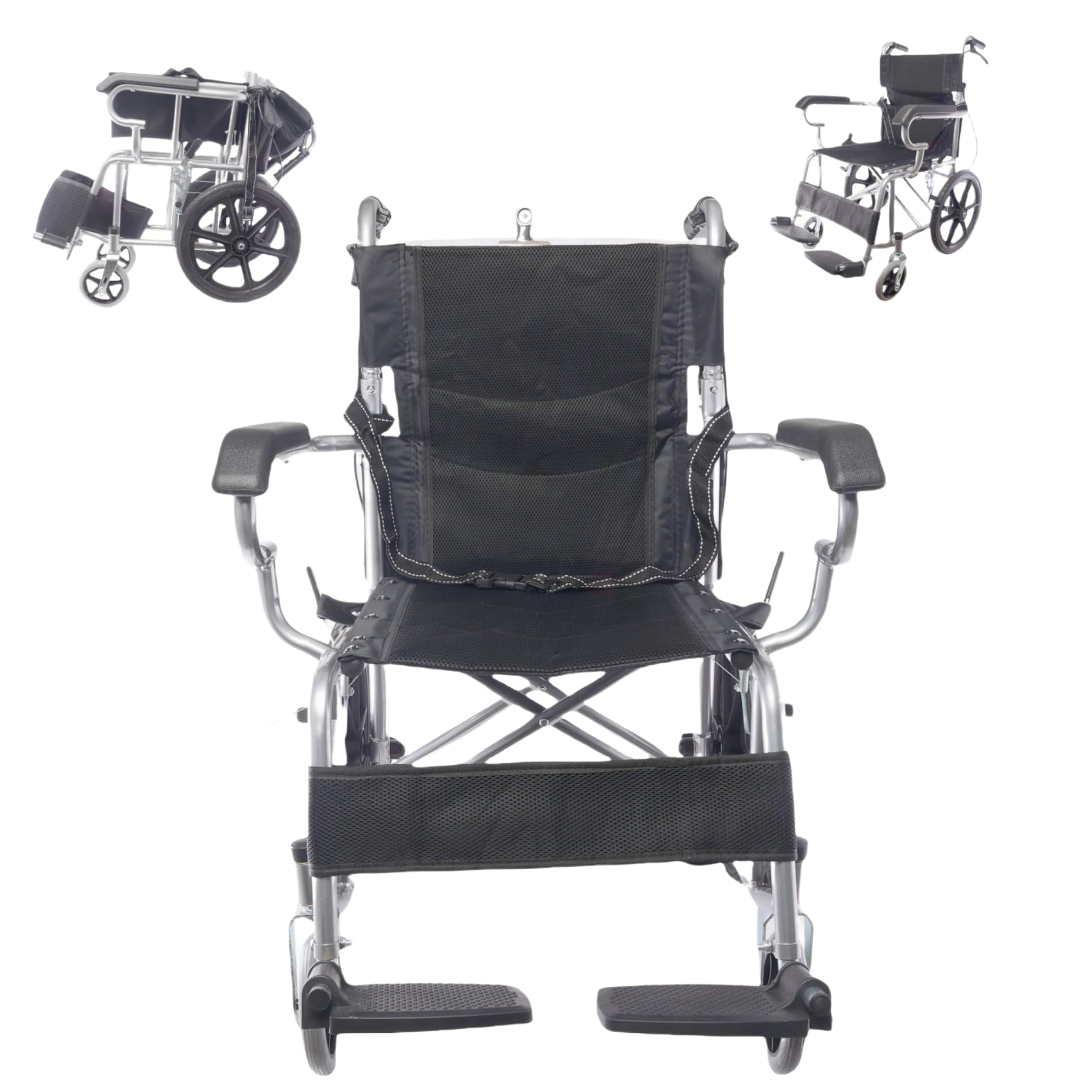 介助型車椅子 折りたたみ 車いす 自走式 折りたたみ 車椅子 コンパクト 軽量車椅子 持ち運び易い 背折れタイプ 介助ブレーキ付き 透気性 高耐荷重 100kg ノーパンクタイヤ 車イス