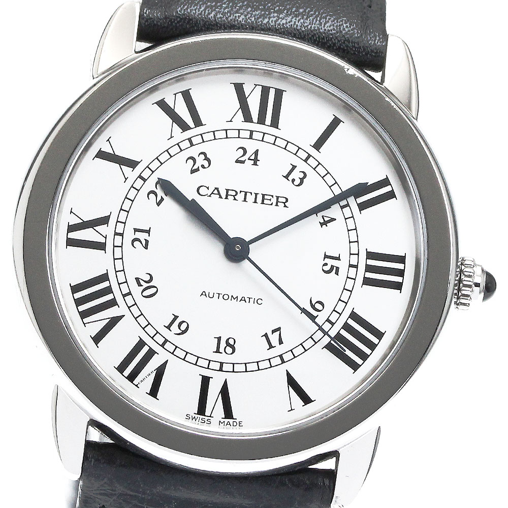 カルティエ CARTIER WSRN0021 ロンドソロ ドゥ カルティエ 36ｍｍ 自動巻き メンズ _869228【中古】