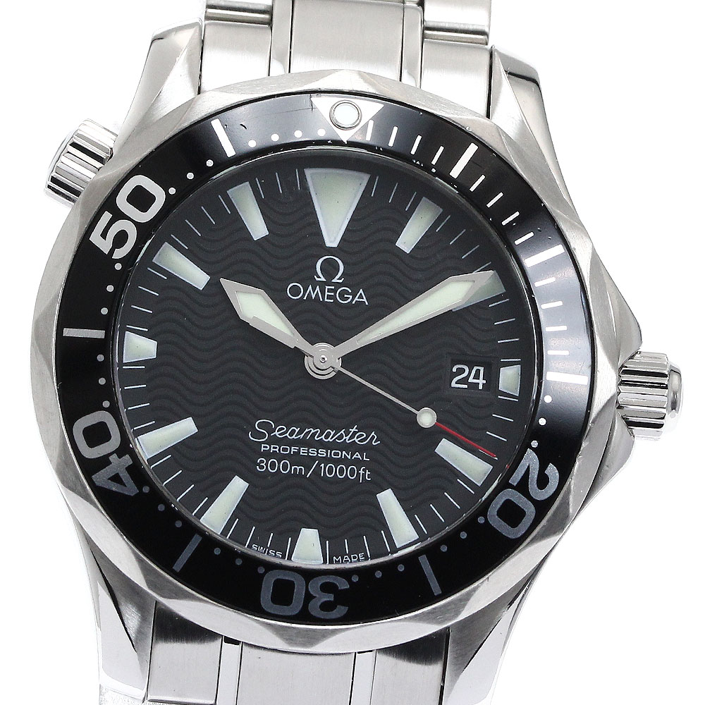 オメガ OMEGA 2262.50 シーマスター300 プロフェッショナル デイト クォーツ ボーイズ 保証書付き_875547【中古】