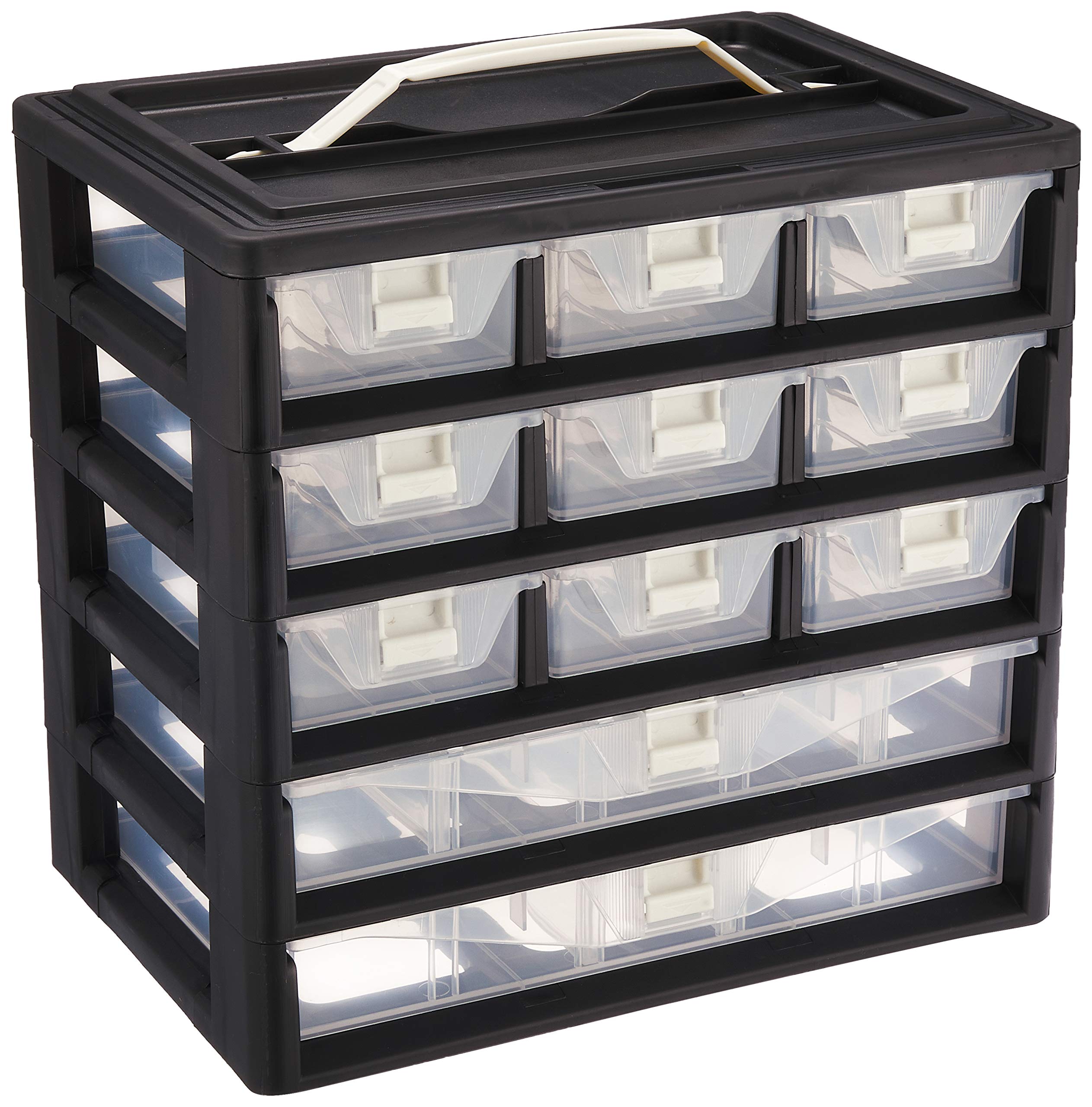 JEJアステージ 引き出し式ケース ストッパー付き 仕切版付きストッパーケース 5A-902 [幅29.4奥行20高さ28cm] 小物収納 DIY 釣り具 道具箱