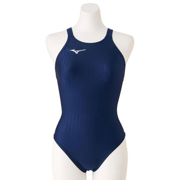 競泳用ミディアムカット(レースオープンバック)(レディース) (14ネイビー) スイム 競泳水着 STREAM ACE レースオープンバック (N2MA0223)
