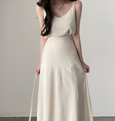 セットアップ キャミソール フレアスカート 2点セット トップス スカート ショート丈 ロング丈 Vネック ルーズ スリム 細身 ストレート Aライン スマート 裾イン ウエストマーク 伸縮性 薄手