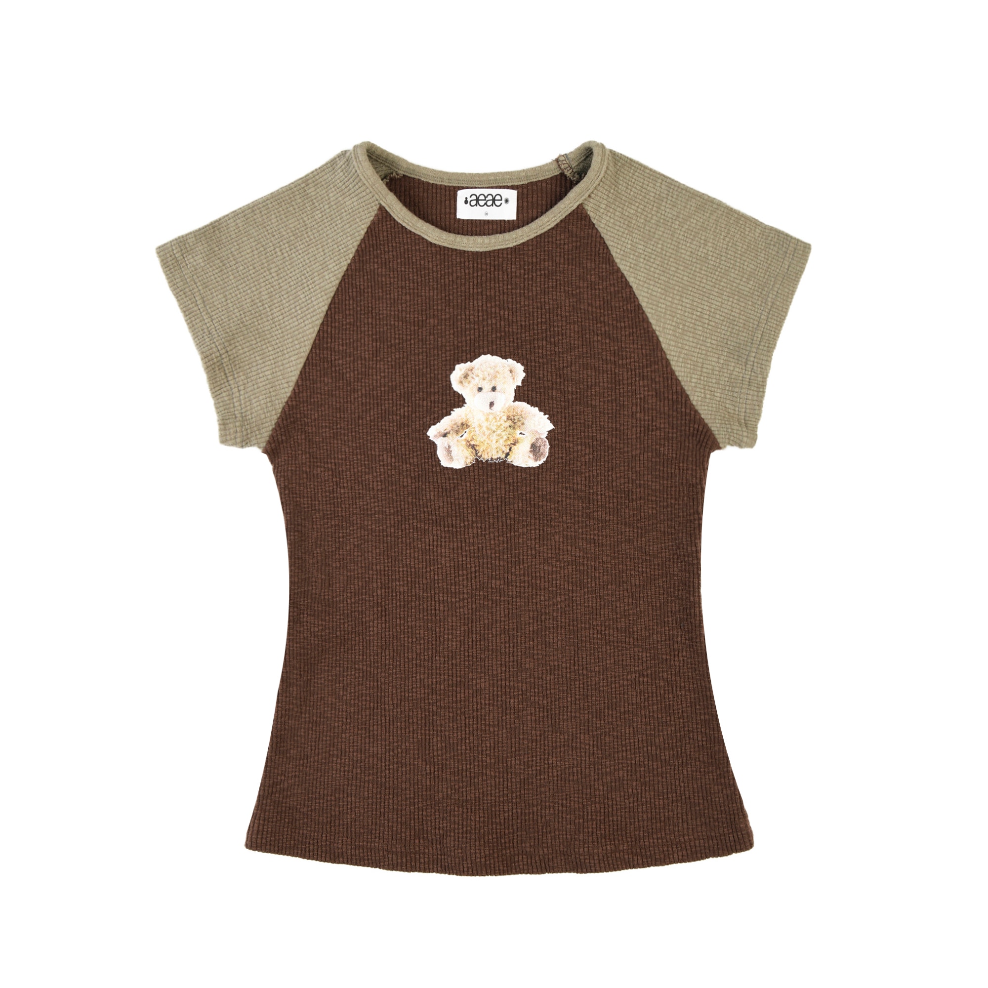 【aeae】 I LOVE TEDDY TEE : BROWN 8,636円
