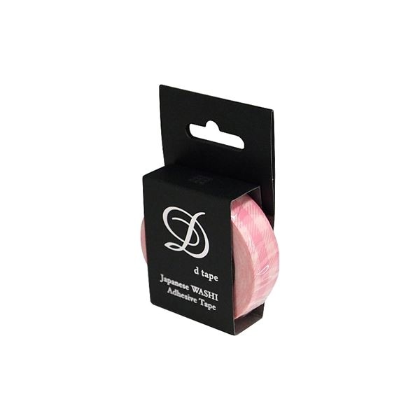 (業務用セット) 和紙マスキングテープD tape／チェック／15MM／ライトピンク DT15-CHECK-LP(×20セット) 6,268円