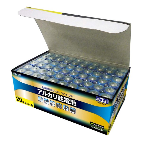 Lazos �A���J�����d�r �P3�` 60�{�p�b�N B-LA-T3X20