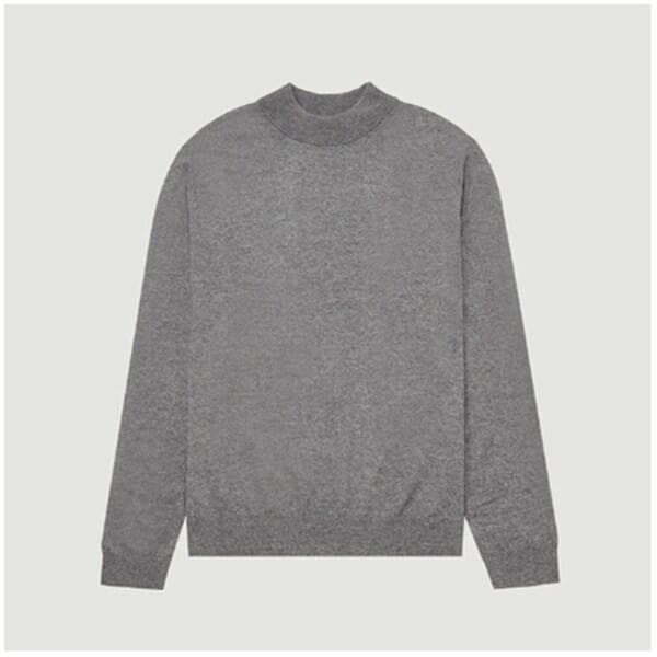 1049004081238-2 カシミアブレンドハーフネックプルオーバーニット_ダークグレー