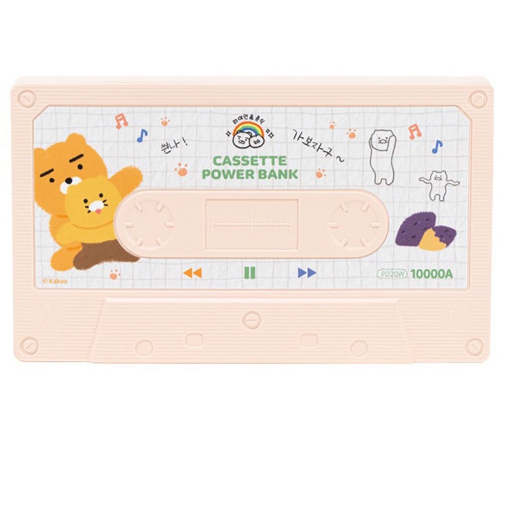 【カカオフレンズ】カセットモバイルバッテリー 10000mAh*関税込 Kakao Friends Pocket Auxiliary Battery Happy Together