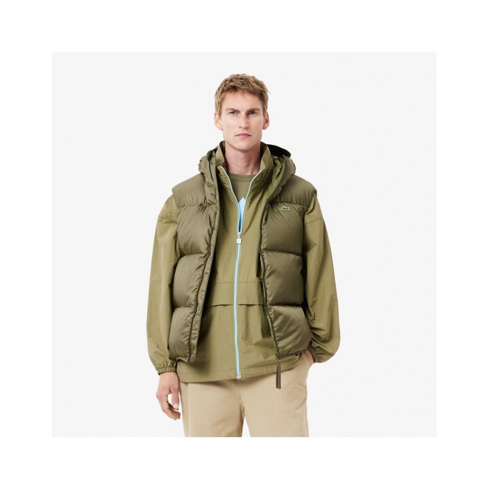 ラコステメンズリップストップダックダウンベスト BH2895-54N BMY