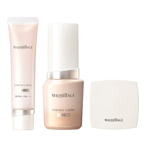 マキアージュ ベースメイク限定キット エッセンスベース EX ピュアアイボリー 30g(SPF50+ ・ PA++++) +エッセンスリキッド EX オークル20本体 24mL+コンパクトミラーつき