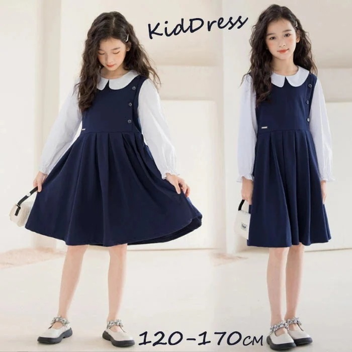 【急速出荷!】子供 ドレス ワンピース 子供服 女の子 ガールズ ドレス キッズ ワンピース 入学式 女の子 ワンピース 長袖ワンピース 卒園式 フォーマルワンピース 入学式 スーツ ブラウス 丸襟