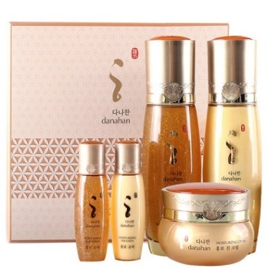 ダナハンホンボー基礎ケア3種セット/水液/乳液/クリーム/贈呈品