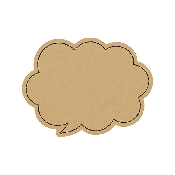 （まとめ） ササガワ手書きPOP用カード 吹出し型 大 クラフト 16-1761 1パック（10枚） (×10セット)