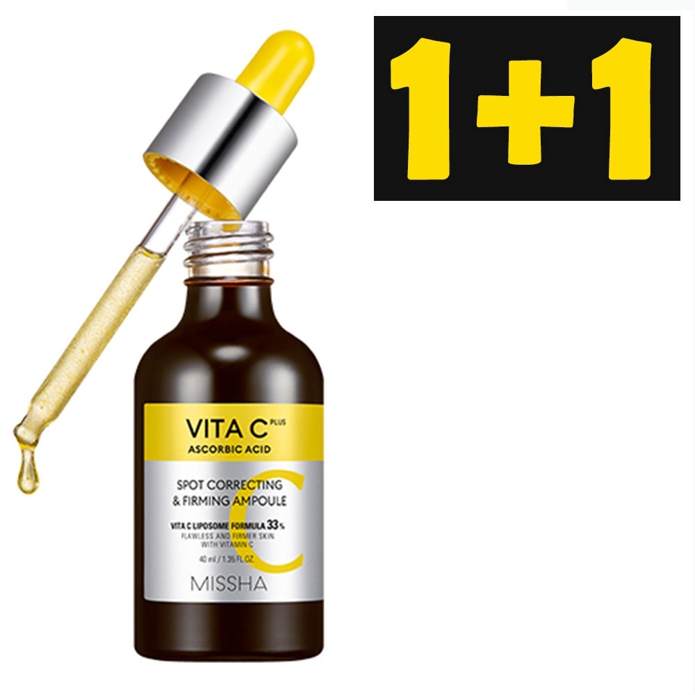 ビタシープラススポットコレクティング&ファーミングアンプル40ml　2個/美容液/ハリケア/毛穴ケア/化粧水/アンプル/シミケア