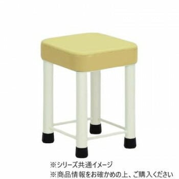 高田ベッド製作所 セラ スツール （足ゴム付き） 幅29x奥行29x高さ40cm アイボリー TB-196-02