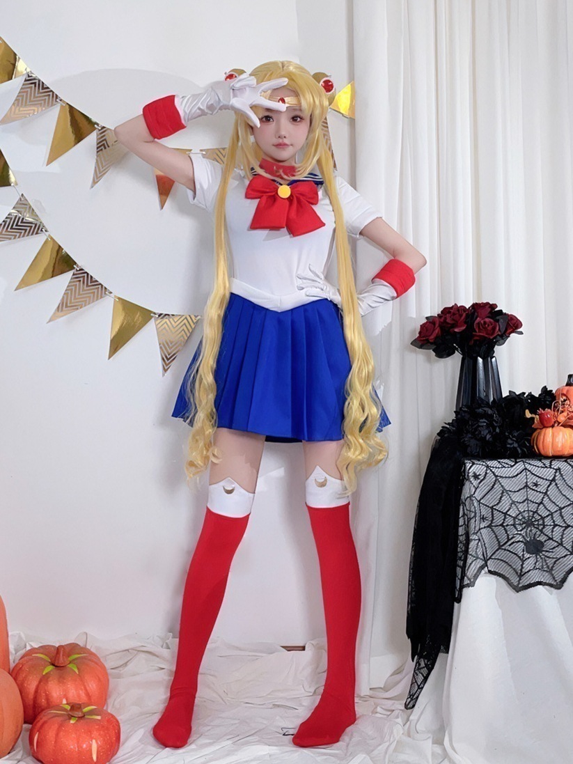 ハロウィン衣装 水兵月コスプレワンピース 美少女戦士セーラームーン 月野兔セーラー服 コスプレ パフォーマンス用