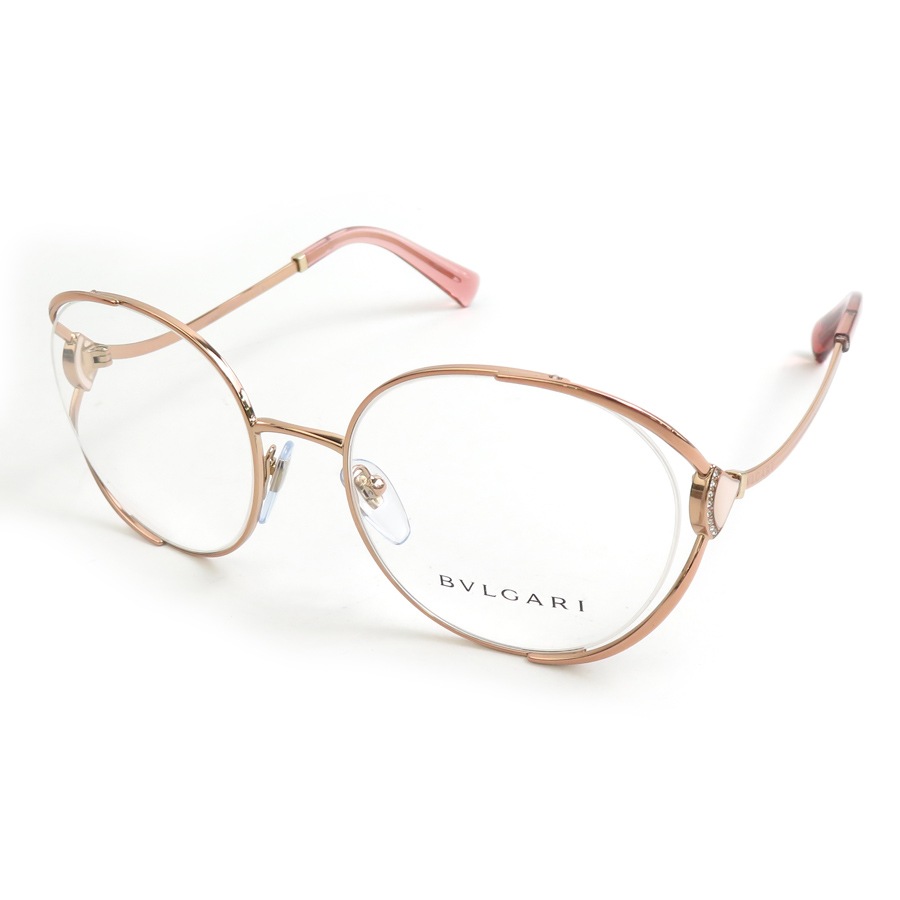 ブルガリ BVLGARI メガネ メタル ピンクゴールド ユニセックス 56193a