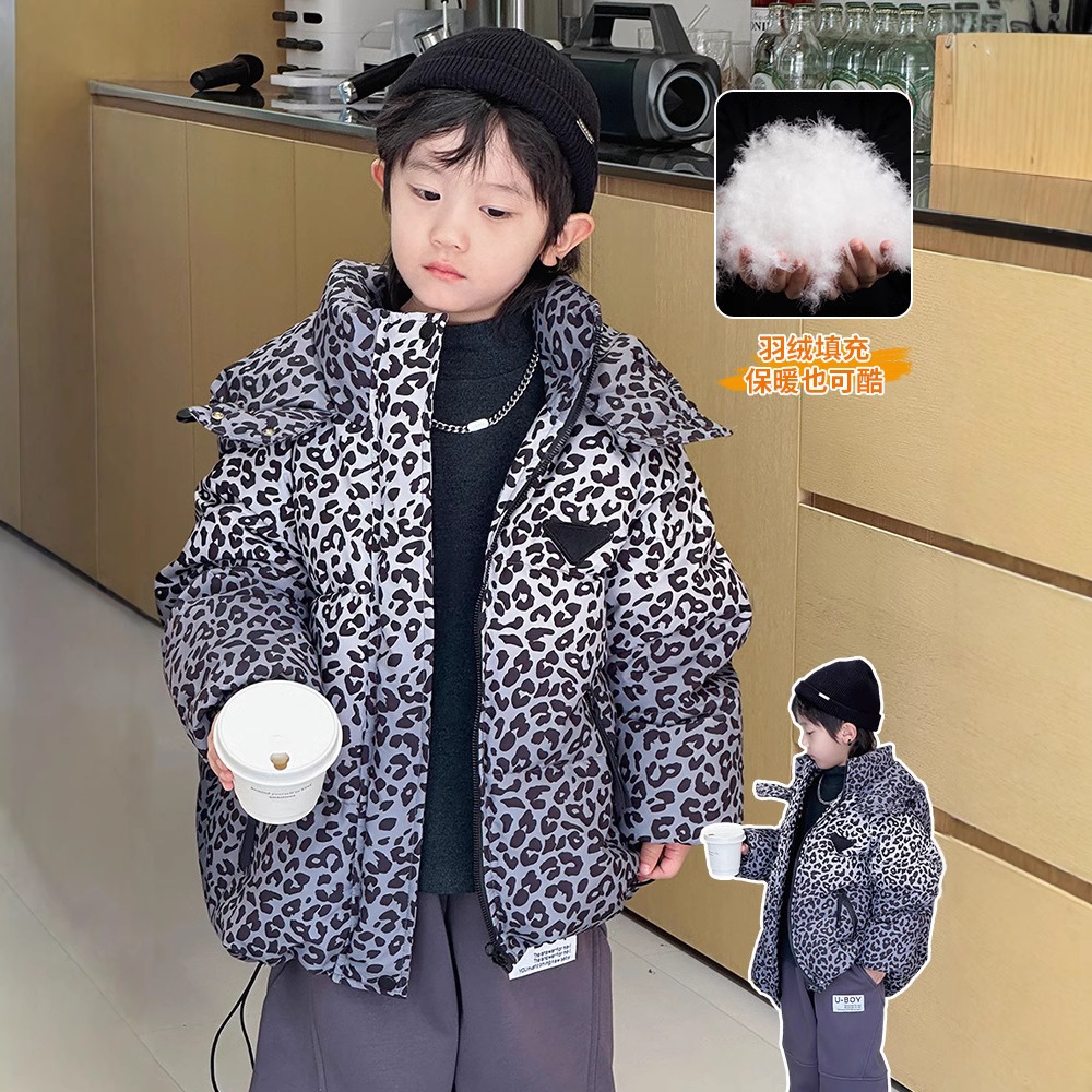 男の子用厚手ダウンジャケット冬子供用ゆったり保温上着中大童冬コート 7,132円