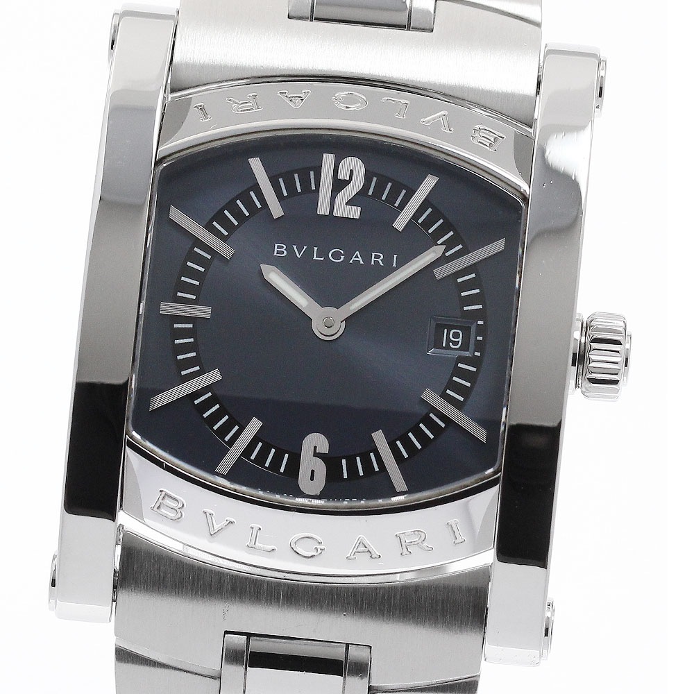 ブルガリ BVLGARI AA39S アショーマ デイト クォーツ ボーイズ _950376【中古】