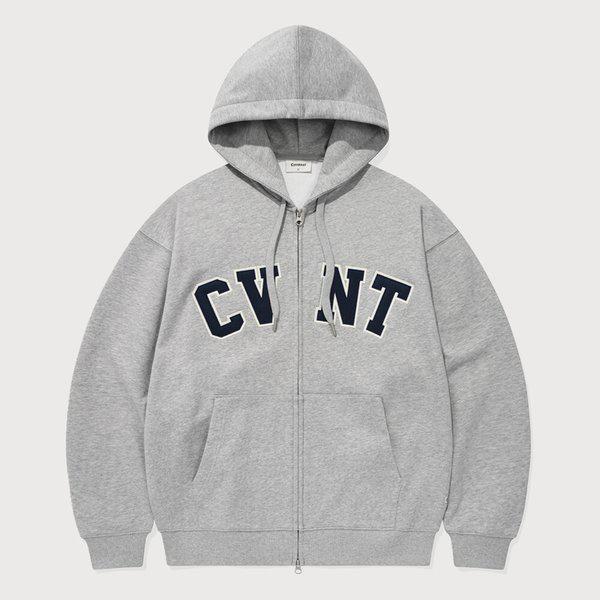 CVNT フード付きジップアップ メランジ グレー CO2601HZ14MG
